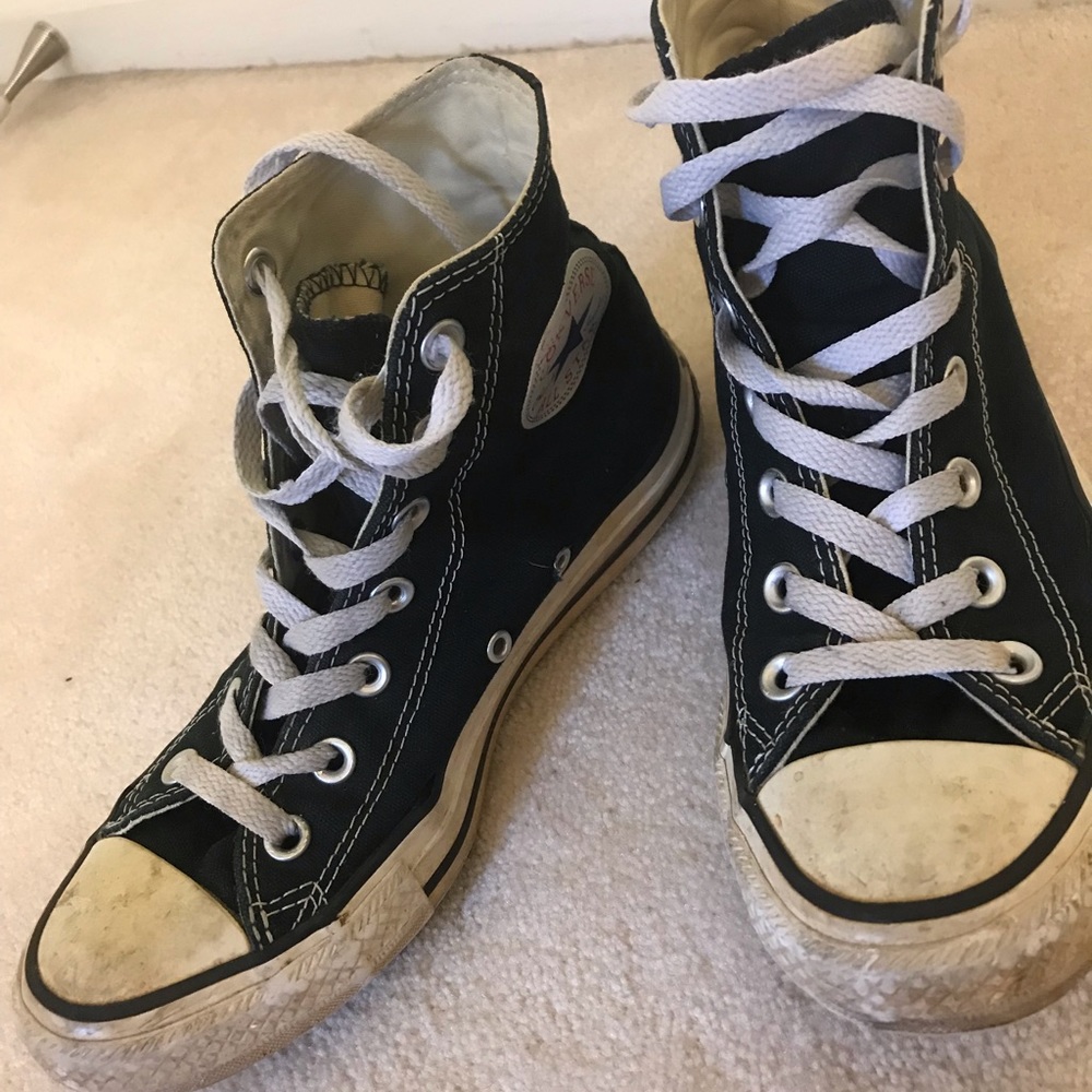 Black All-Star high top converse